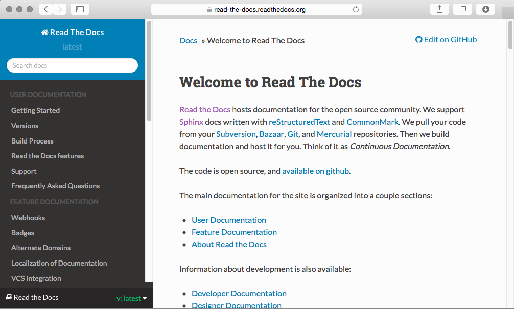 Read The Docs theme